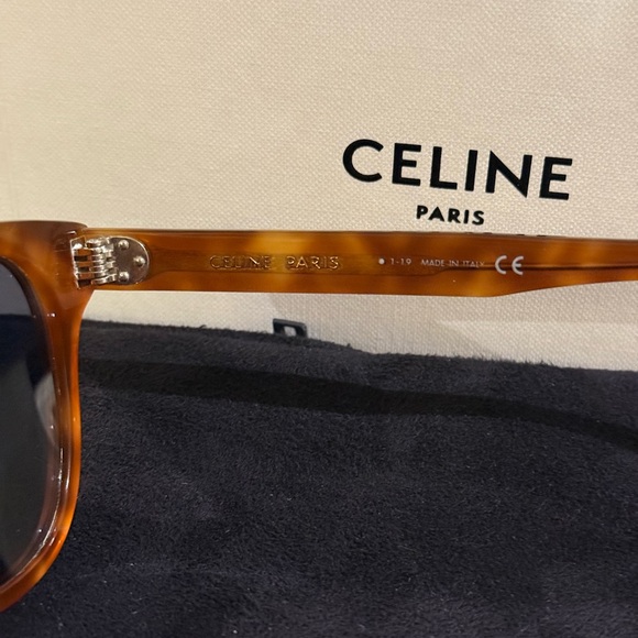 Celine CL40102F Aviator Sunglasses - dark Havana - Picture 3 of 4